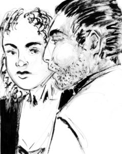 Vica et Sven (deux personnages de carnet).